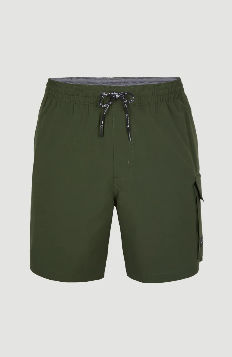 New O’Neill All Day 17'' Hybrid Short | Forest Night