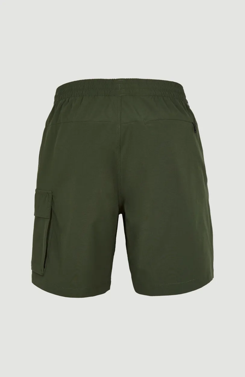 New O’Neill All Day 17'' Hybrid Short | Forest Night