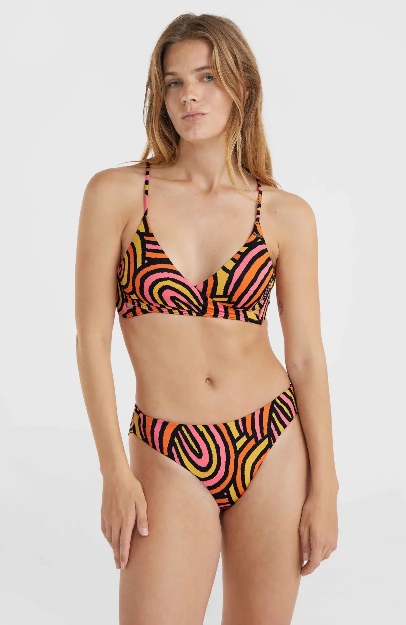 Outlet O’Neill Baay Maoi Bikiniset | Orange Rainbow Stripe