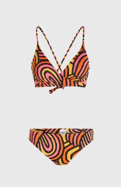 Outlet O’Neill Baay Maoi Bikiniset | Orange Rainbow Stripe