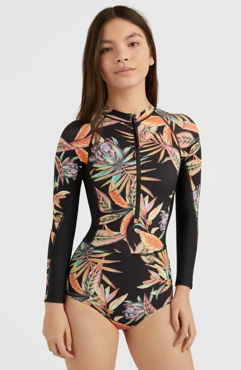 Outlet O’Neill Badpak O'Neill Sunset | Black Tropical Flower