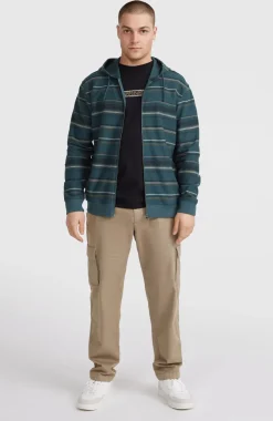 Best O’Neill Bavaro Capuchonvest Met Volledige Rits | Blue Ikat Stripe