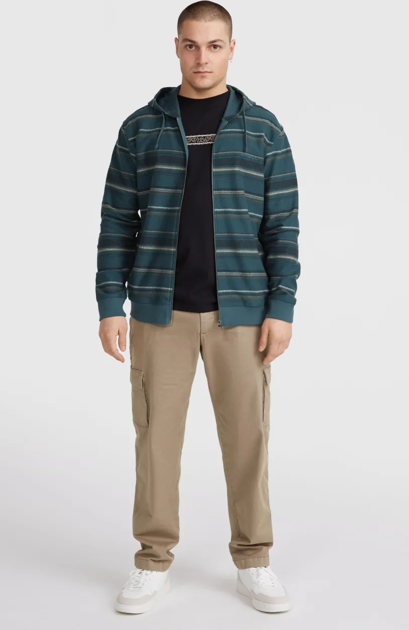 Best O’Neill Bavaro Capuchonvest Met Volledige Rits | Blue Ikat Stripe