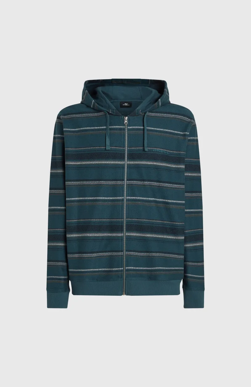 Best O’Neill Bavaro Capuchonvest Met Volledige Rits | Blue Ikat Stripe