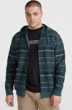 Best O’Neill Bavaro Capuchonvest Met Volledige Rits | Blue Ikat Stripe