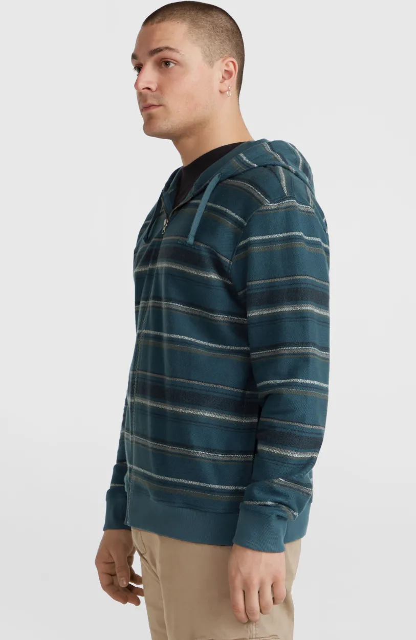 Best O’Neill Bavaro Capuchonvest Met Volledige Rits | Blue Ikat Stripe