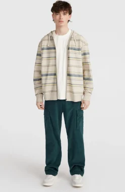 Outlet O’Neill Bavaro Capuchonvest Met Volledige Rits | Grey Vintage Stripe