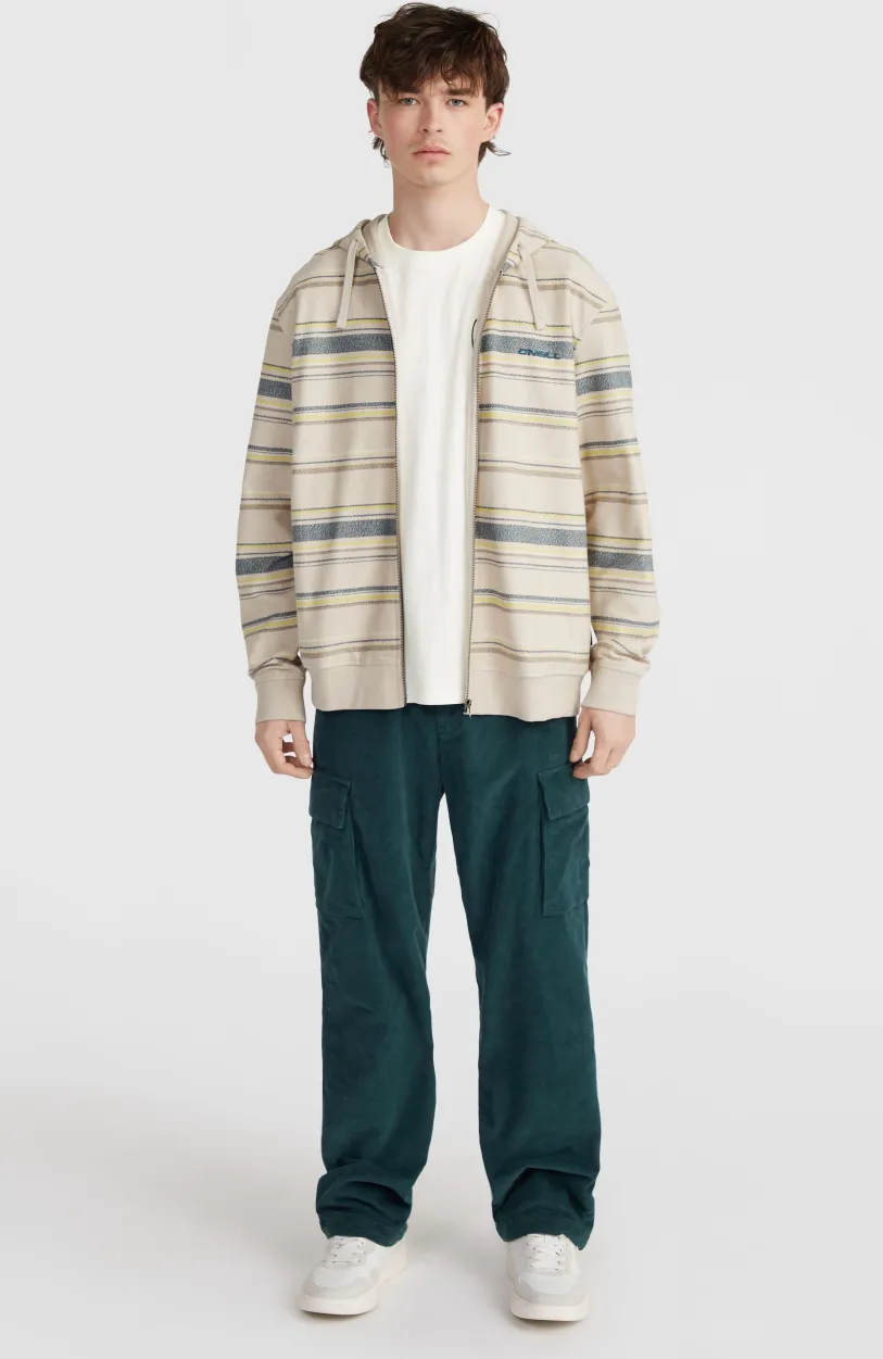 Outlet O’Neill Bavaro Capuchonvest Met Volledige Rits | Grey Vintage Stripe
