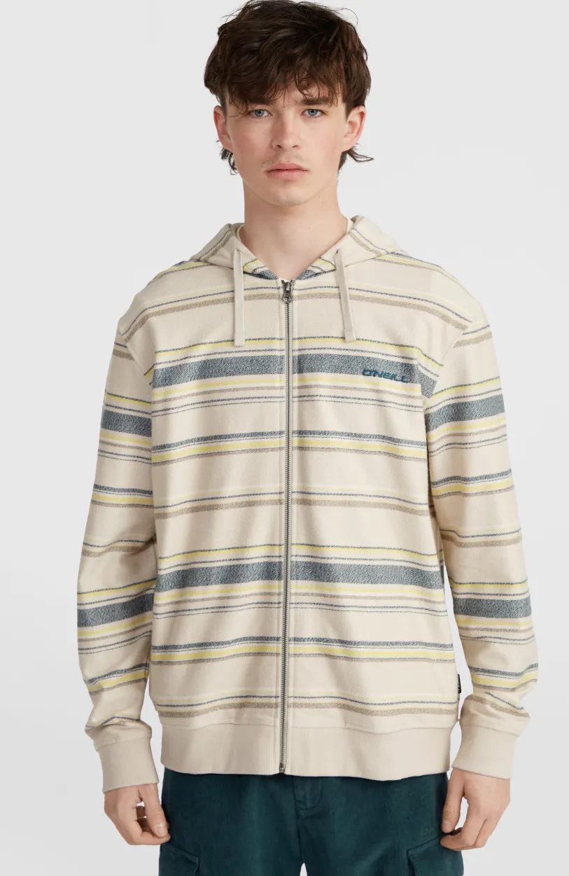 Outlet O’Neill Bavaro Capuchonvest Met Volledige Rits | Grey Vintage Stripe
