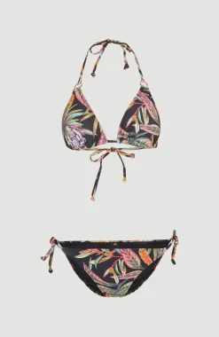 Hot O’Neill Bikini Capri - Bondey Triangle | Black Tropical Flower