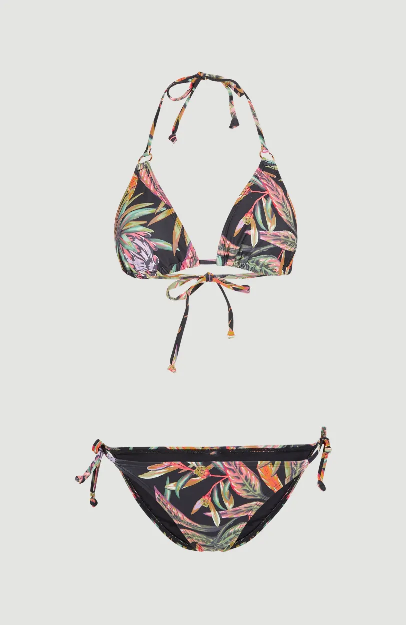 Hot O’Neill Bikini Capri - Bondey Triangle | Black Tropical Flower