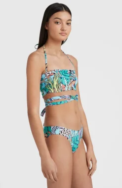Discount O’Neill Bikini Jen - Maoi Bandeau | Blue Comic Seaweed