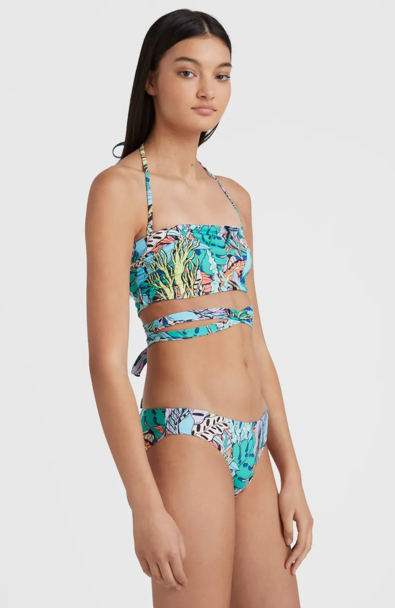 Discount O’Neill Bikini Jen - Maoi Bandeau | Blue Comic Seaweed