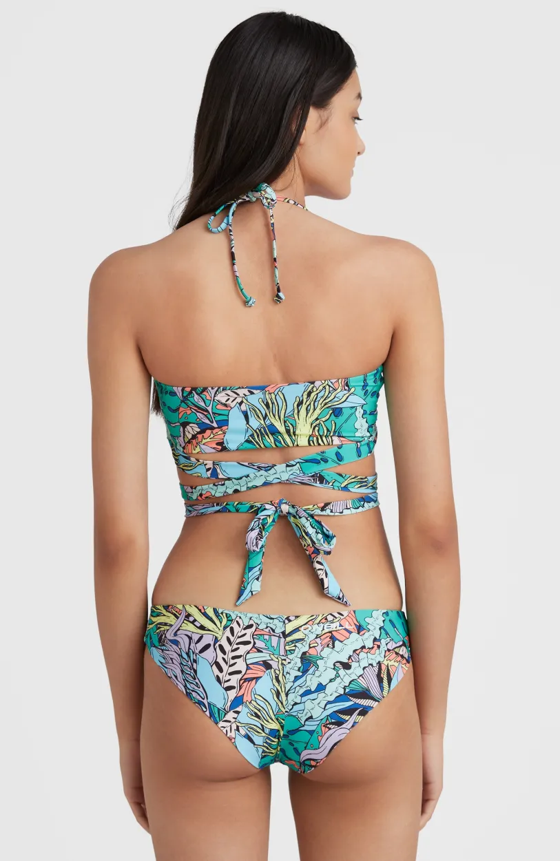 Discount O’Neill Bikini Jen - Maoi Bandeau | Blue Comic Seaweed