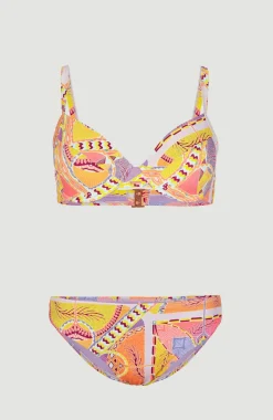 Sale O’Neill Bikini Julia Wb - Rita Moulded Wire | Yellow Scarf Print
