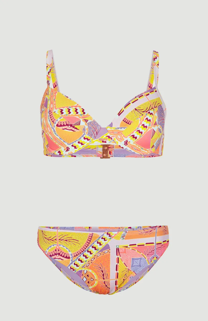 Sale O’Neill Bikini Julia Wb - Rita Moulded Wire | Yellow Scarf Print