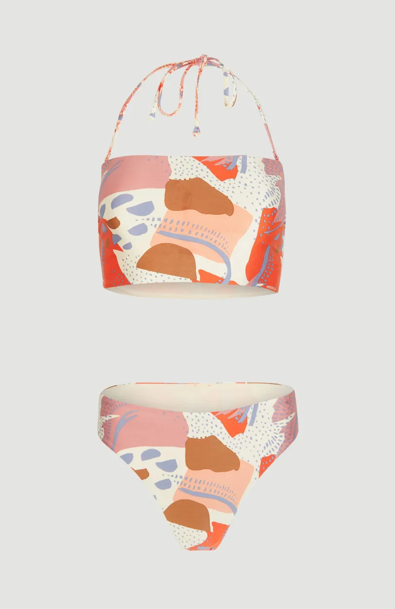 Hot O’Neill Bikini Longline Jen Love Bandeau | Patchwork Print