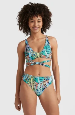 Hot O’Neill Bikini Sofie - Love Longline Triangle | Blue Comic Seaweed