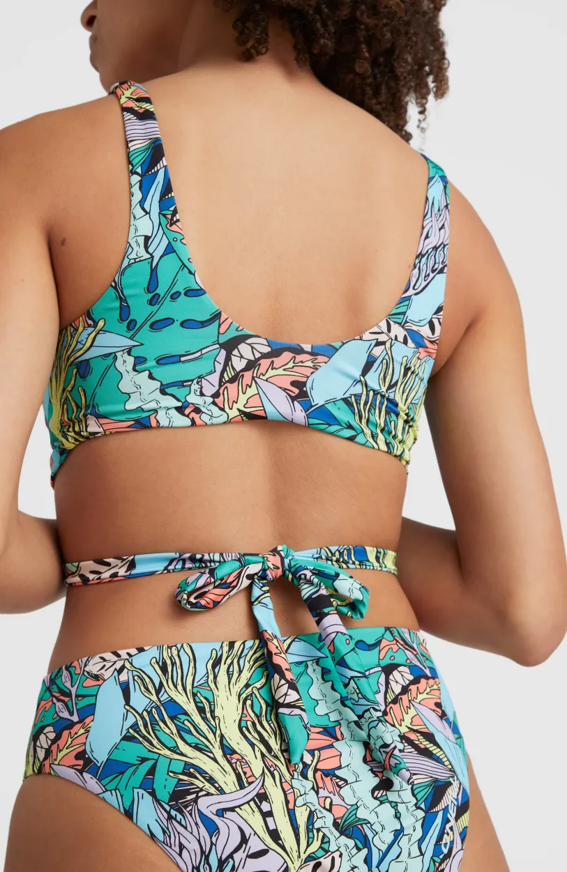 Hot O’Neill Bikini Sofie - Love Longline Triangle | Blue Comic Seaweed