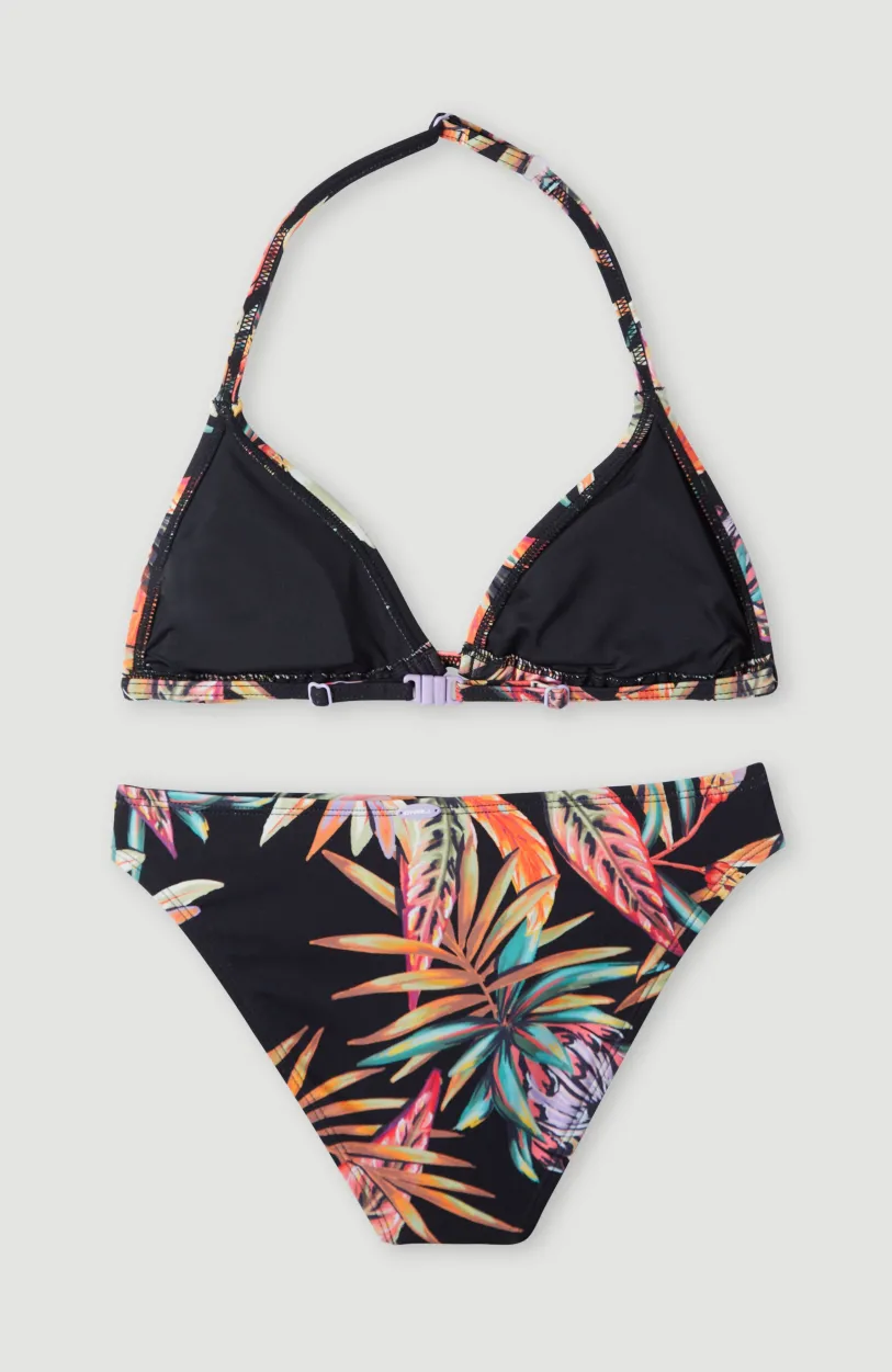 Hot O’Neill Bikini Venice Beach Party | Black Tropical Flower