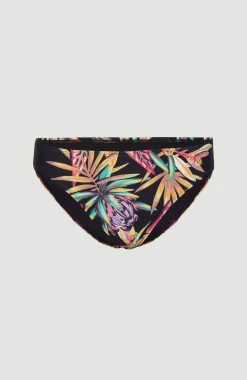 Best O’Neill Bikinibroekje Rita | Black Tropical Flower
