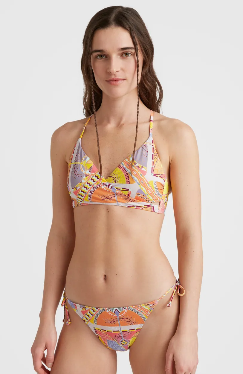 Outlet O’Neill Bikinitop Baay Bralette | Yellow Scarf Print