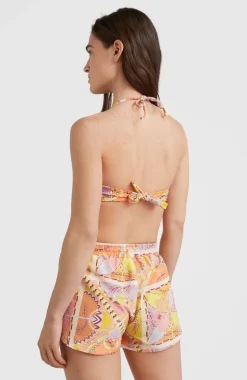 Clearance O’Neill Bikinitop Havaa Mould Wire Bandeau | Yellow Scarf Print