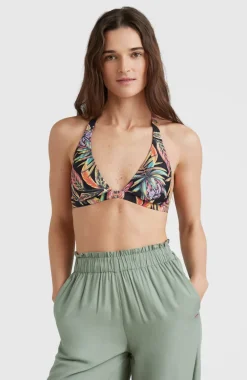 O’Neill Bikinitop Marga Halter | Black Tropical Flower