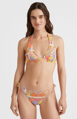 Outlet O’Neill Bikinitop Marga Halter | Yellow Scarf Print