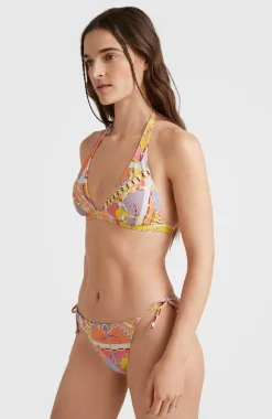 Outlet O’Neill Bikinitop Marga Halter | Yellow Scarf Print
