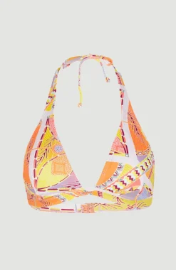 Outlet O’Neill Bikinitop Marga Halter | Yellow Scarf Print