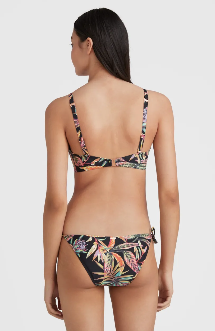 Discount O’Neill Bikinitop Panama Mould Wire Bra | Black Tropical Flower