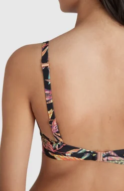 Discount O’Neill Bikinitop Panama Mould Wire Bra | Black Tropical Flower