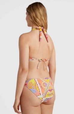 Discount O’Neill Bikinitop Sao Mix Mould Halter | Yellow Scarf Print