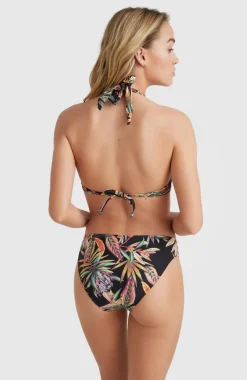Outlet O’Neill Bikinitop Sao Mix Mould Halter | Black Tropical Flower