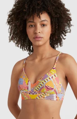 Outlet O’Neill Bikinitop Wave Bralette | Yellow Scarf Print