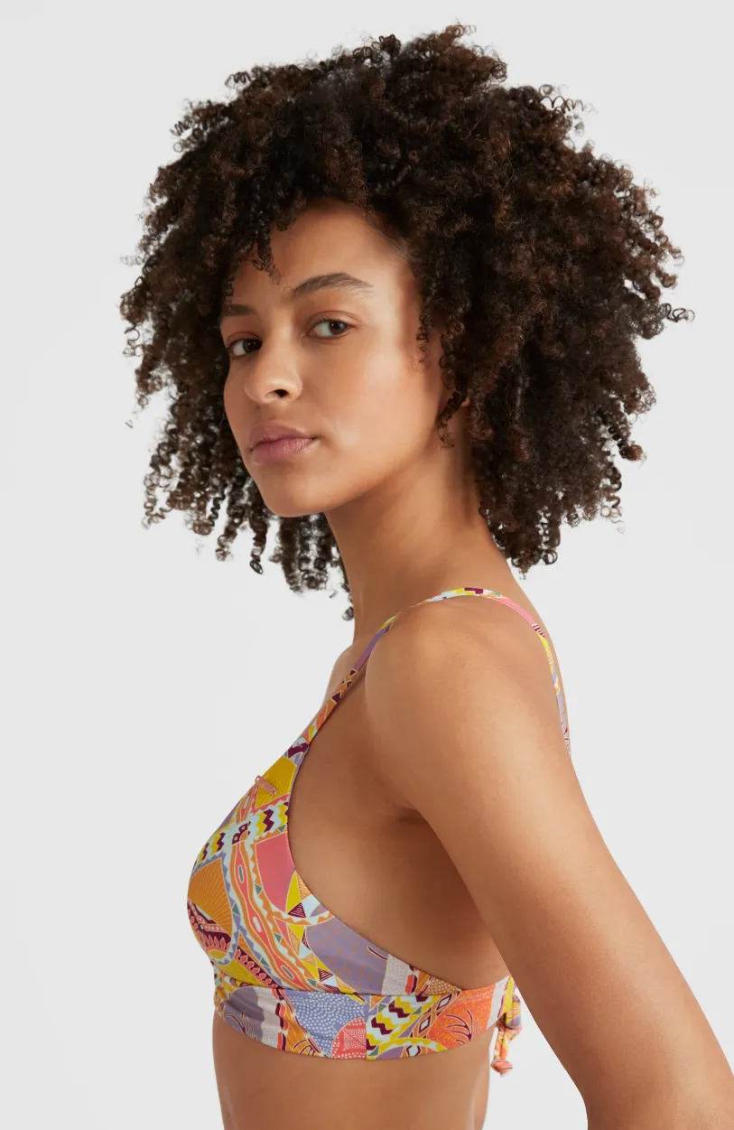 Outlet O’Neill Bikinitop Wave Bralette | Yellow Scarf Print