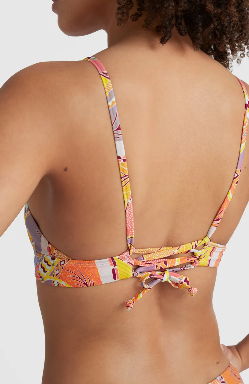 Outlet O’Neill Bikinitop Wave Bralette | Yellow Scarf Print