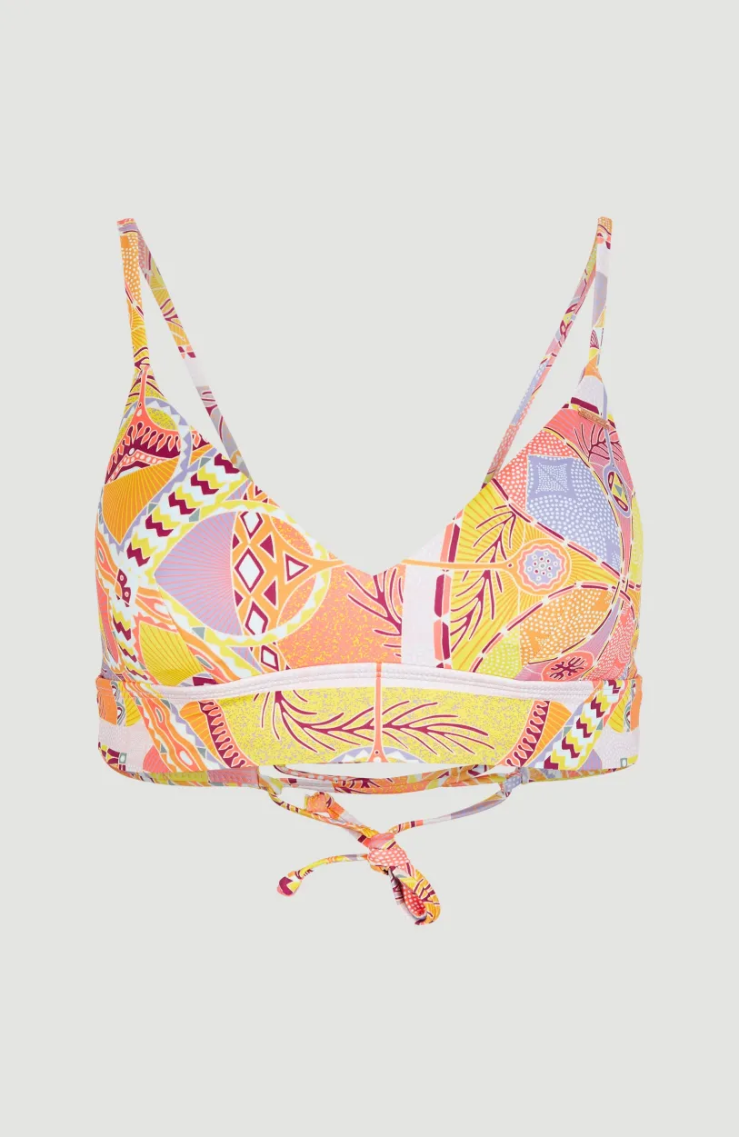 Outlet O’Neill Bikinitop Wave Bralette | Yellow Scarf Print
