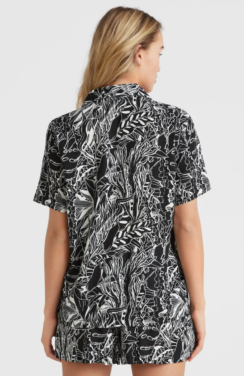 Online O’Neill Blouse Ocean Mission | White . Black Comic Seaweed