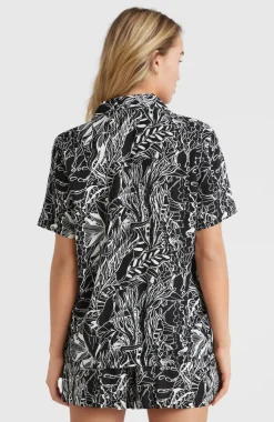 Online O’Neill Blouse Ocean Mission | White . Black Comic Seaweed