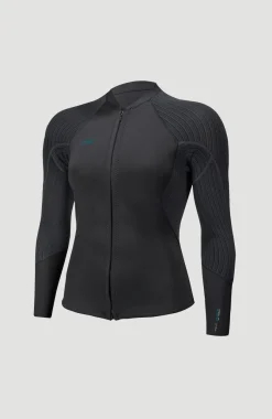 O’Neill Blueprint 2/1.5mm Front Zip Jacket | BLACK/BLACK