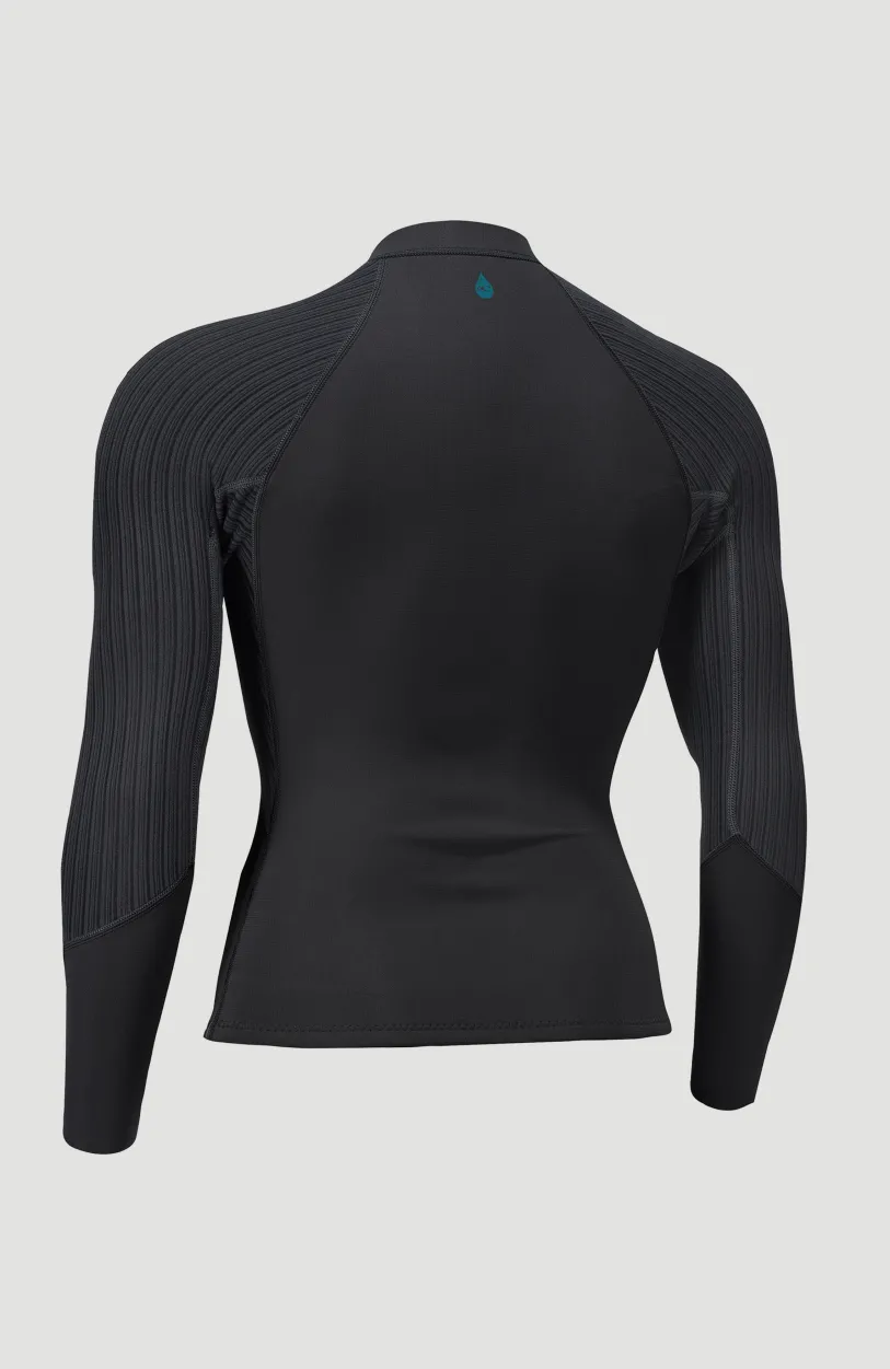 O’Neill Blueprint 2/1.5mm Front Zip Jacket | BLACK/BLACK