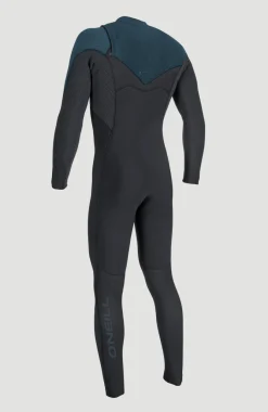 New O’Neill Blueprint Windfreak 5/4mm Chest Zip Full Wetsuit | BLACK/CADET BLUE