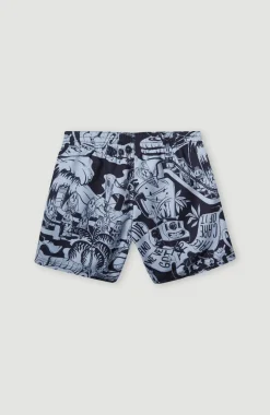 Hot O’Neill Cali Hybrid 13" Zwemshort | Black Oyster