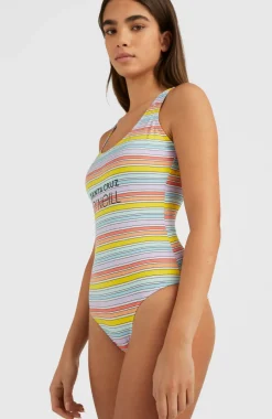 Best O’Neill Cali Retro Badpak | Bright Multi Coloured Stripe