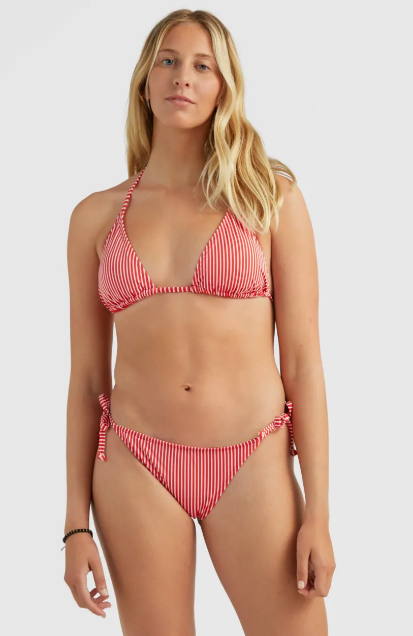 Discount O’Neill Capri - Bondey Triangelbikiniset | Red Simple Stripe