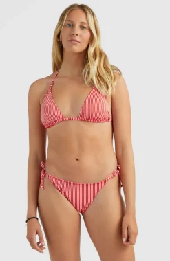 Discount O’Neill Capri - Bondey Triangelbikiniset | Red Simple Stripe