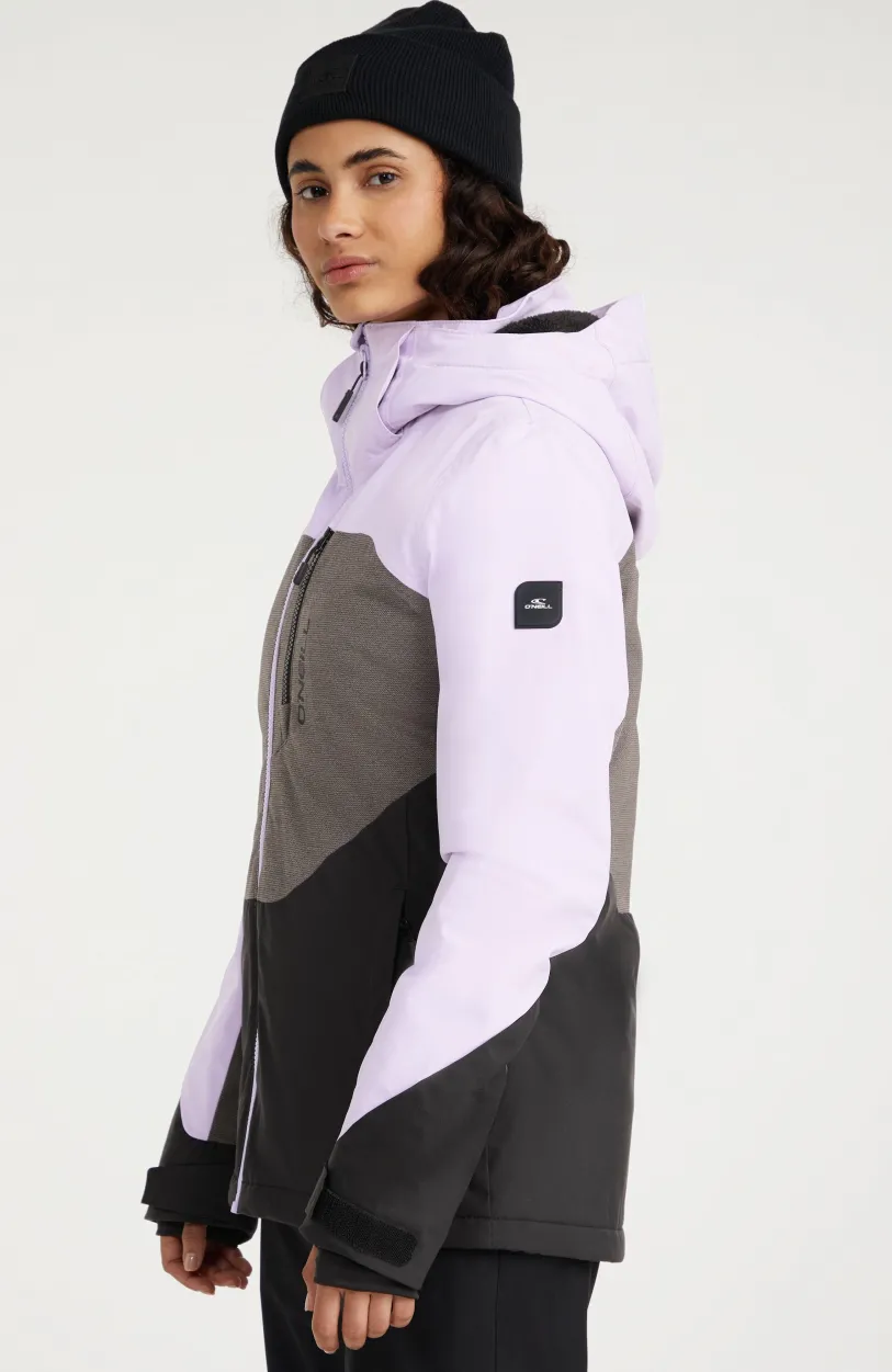 Outlet O’Neill Carbonite Wintersportjas | Purple Rose Colour Block