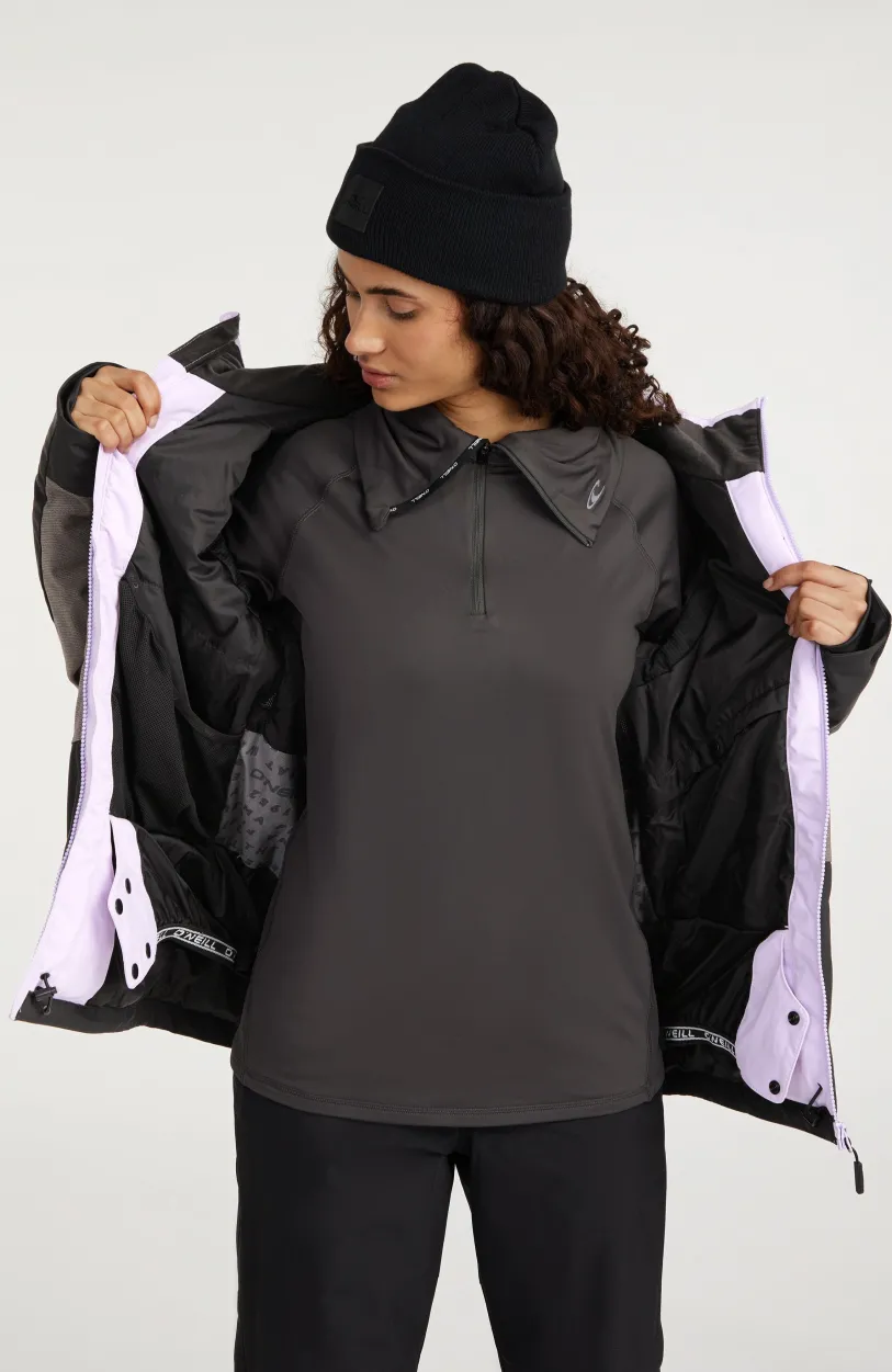 Outlet O’Neill Carbonite Wintersportjas | Purple Rose Colour Block